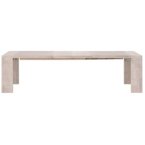 Tropea Extension Acacia Dining Table, Natural Gray, 82-113.5 X 42 X 30, Furniture Available for Local Delivery or Pick Up