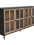Camden Long Cabinet, Espresso and Natural, 83 X 40 X 18, Furniture Available for Local Delivery or Pick Up
