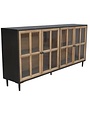 Camden Long Cabinet, Espresso and Natural, 83 X 40 X 18, Furniture Available for Local Delivery or Pick Up