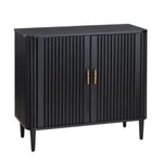 Camden Black Two Door Cabinet, 36 X 16 X 32.25