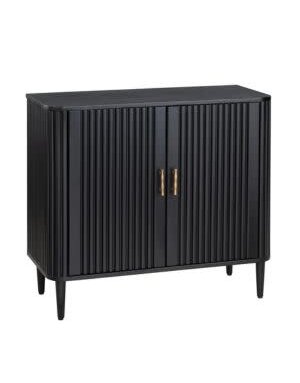 Camden Black Two Door Cabinet, 36 X 16 X 32.25, Furniture Available for Local Delivery or Pick Up