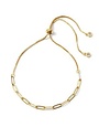 Splendid Iris Delicate Link Chain Pulley Bracelet, Gold