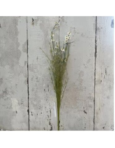 JanMichaels Art & Home Wildflower Spray, 24 in., Pearly