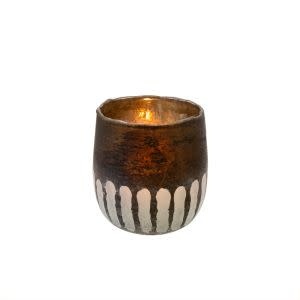 Smoke Etched Votive, Medium