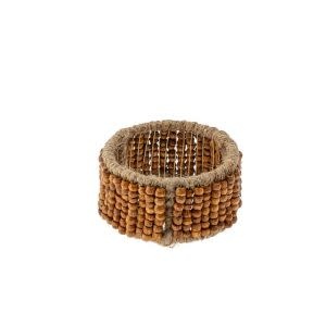 Soledad Beaded Napkin Ring, Natural