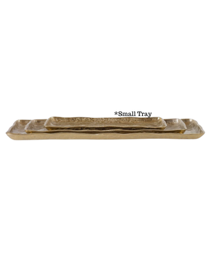 Artisan Tray, Antique Gold, Small, 15 X 5 in.