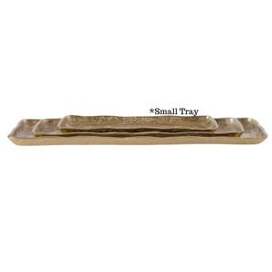 Artisan Tray, Antique Gold, Small, 15 X 5 in.