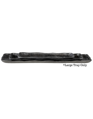 Artisan Trays, Antique Nickel, Large,  24 X 8 in.