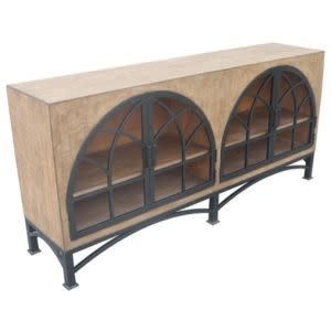 Victoria Four Door Cabinet, Natural, 78 X 18 X 36, Furniture Available for Local Delivery or Pick Up