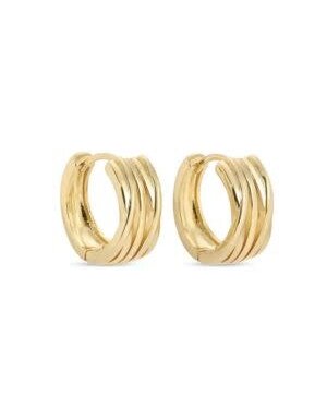 Splendid Iris Criss Cross Huggies, Gold