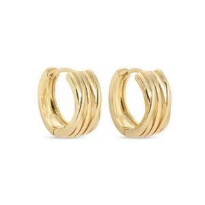 Splendid Iris Criss Cross Huggies, Gold