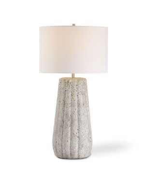 Old-World Style Ceramic Table Lamp, Weathered Stone, 28 in., Lighting Available for In-Store or Local Pickup