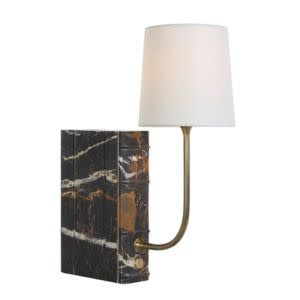 Book Mini Lamp, Michelangelo Marble, 16 in.