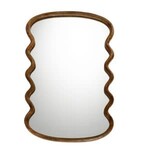 Wavy Wooden Mirror, 39 X 22 in.