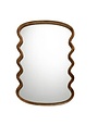 Wavy Wooden Mirror, 39 X 22 in., Mirror Available for Local Delivery or Pick Up