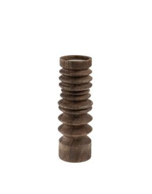 Sedona Pillar Candle Holder, Stained Wood, 12 in.