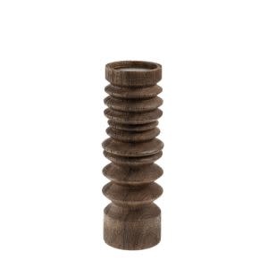 Sedona Pillar Candle Holder, Stained Wood, 12 in.