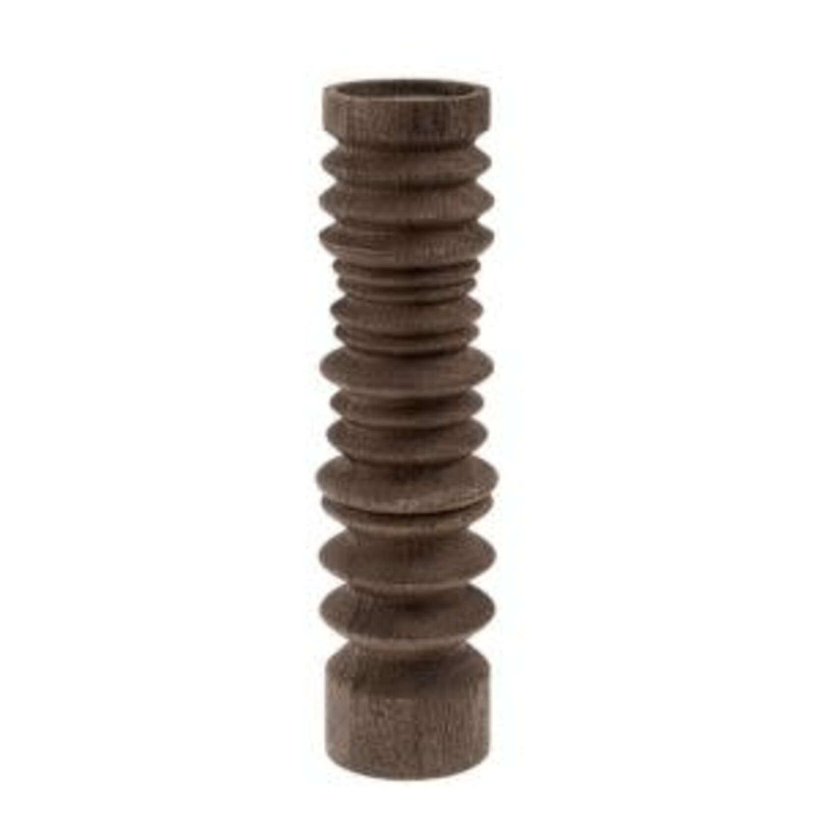 Sedona Pillar Candle Holder, Stained Wood, 16 in.