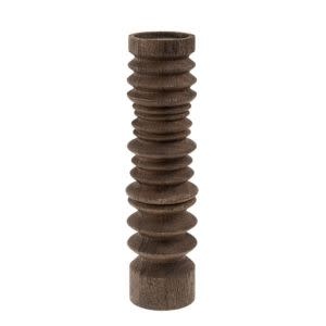 Sedona Pillar Candle Holder, Stained Wood, 16 in.