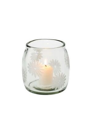 Daisy Glass Votive, Large, 4.5 in.