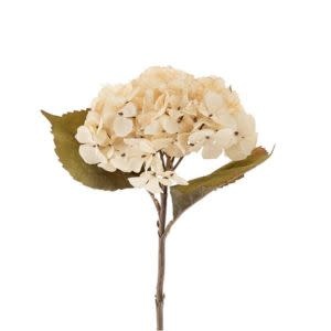 Hydrangea Floral Stem, Cream, 8.25 in.