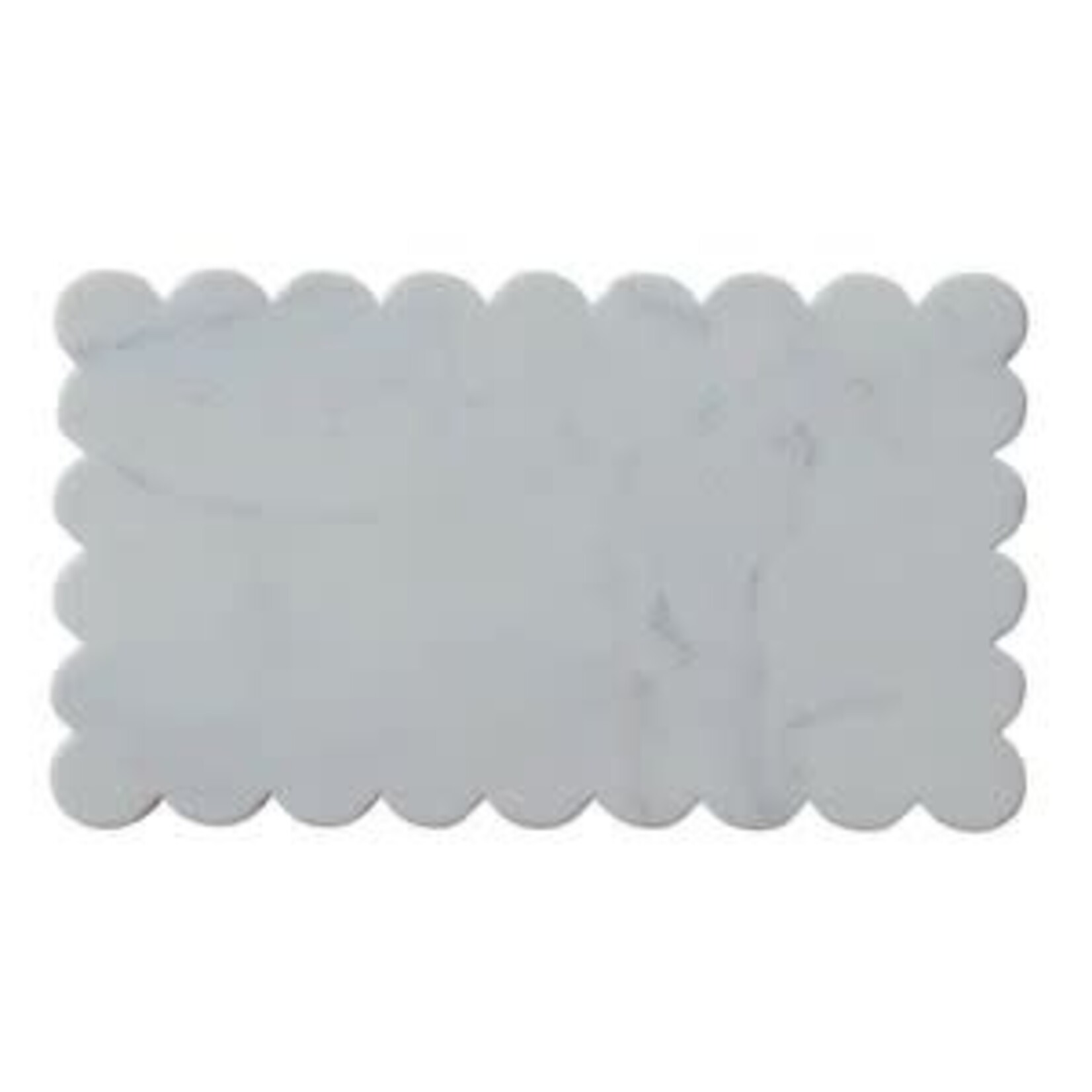Marble Cheese/Cutting Board with Scalloped Edge, 14"x 8"