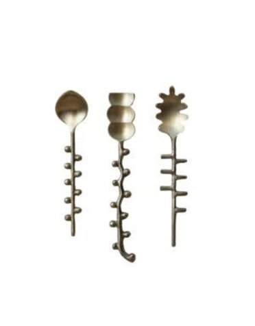 Brass Formed Spoon, Assorted Styles, 5.75 in.