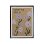 Flower Field Textured Wall Art in Wood Frame, Multi Color, 19.75 X 27.5 in.