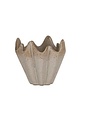 Stoneware Pleated, Speckled Cream, 3.75 X 3.5 in.