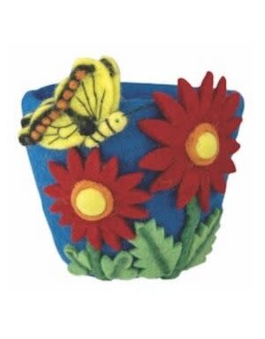 dZi Handmade Felt Pot: Cosmos