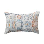 Cotton Voile Printed Lumbar Pillow, 14"x 9"
