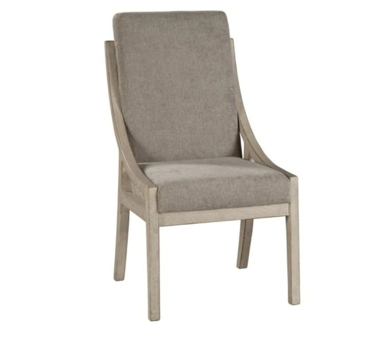 Ariel Dining Chairs/ White Washed/ Anew Gray/ set of 2