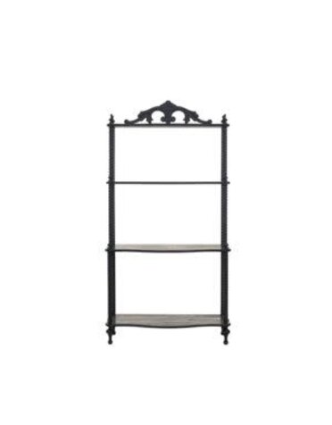 Carved Wood Shelf w/ 3 Tier, 60"x30"x15" Last one