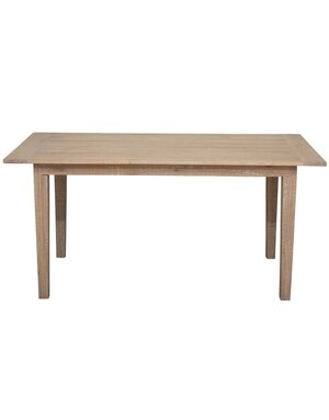 Oak Wood Planked Table, Natural, 63 x 39 x 29.5 Furniture Available for Delivery or Pick Up