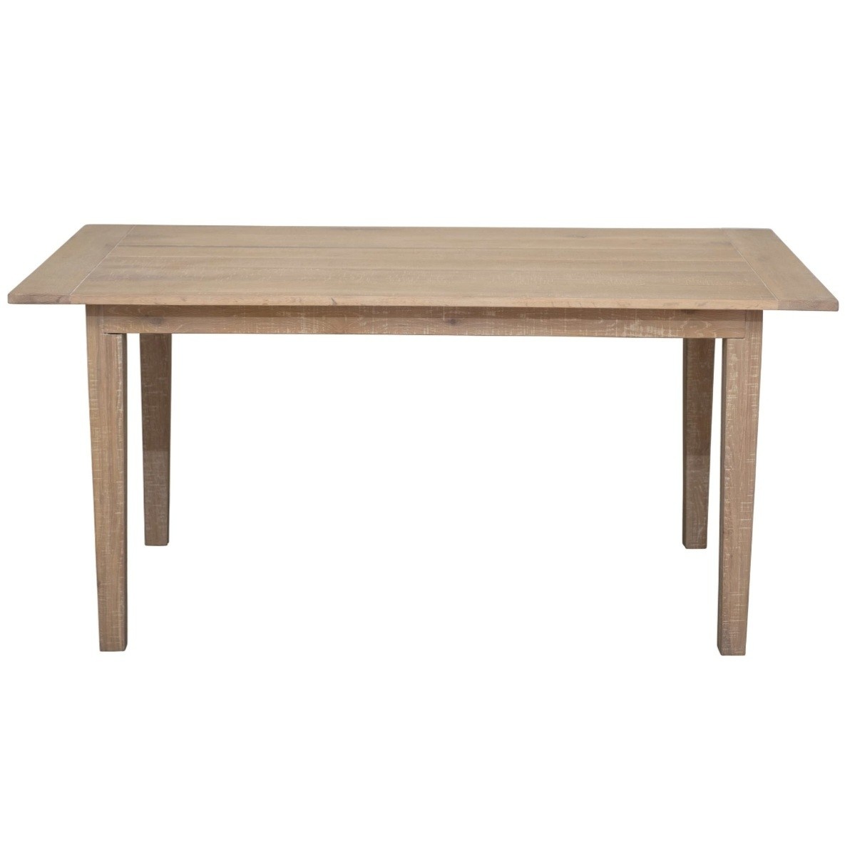 Oak Wood Planked Table, Natural, 63 x 39 x 29.5 Furniture Available for Delivery or Pick Up