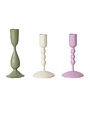Hazel Mazel Enameled Metal Taper Holder, Assorted Styles, 5.5 in.