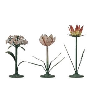 Painted Metal Vintage Toleware Taper Holder, Assorted Styles, Approx 10 in.