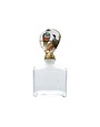 Decorative Glass Bottle with Oyster Shell Bird Image Stopper, Multi-Color, 3.75 X 1.75 X 8.5
