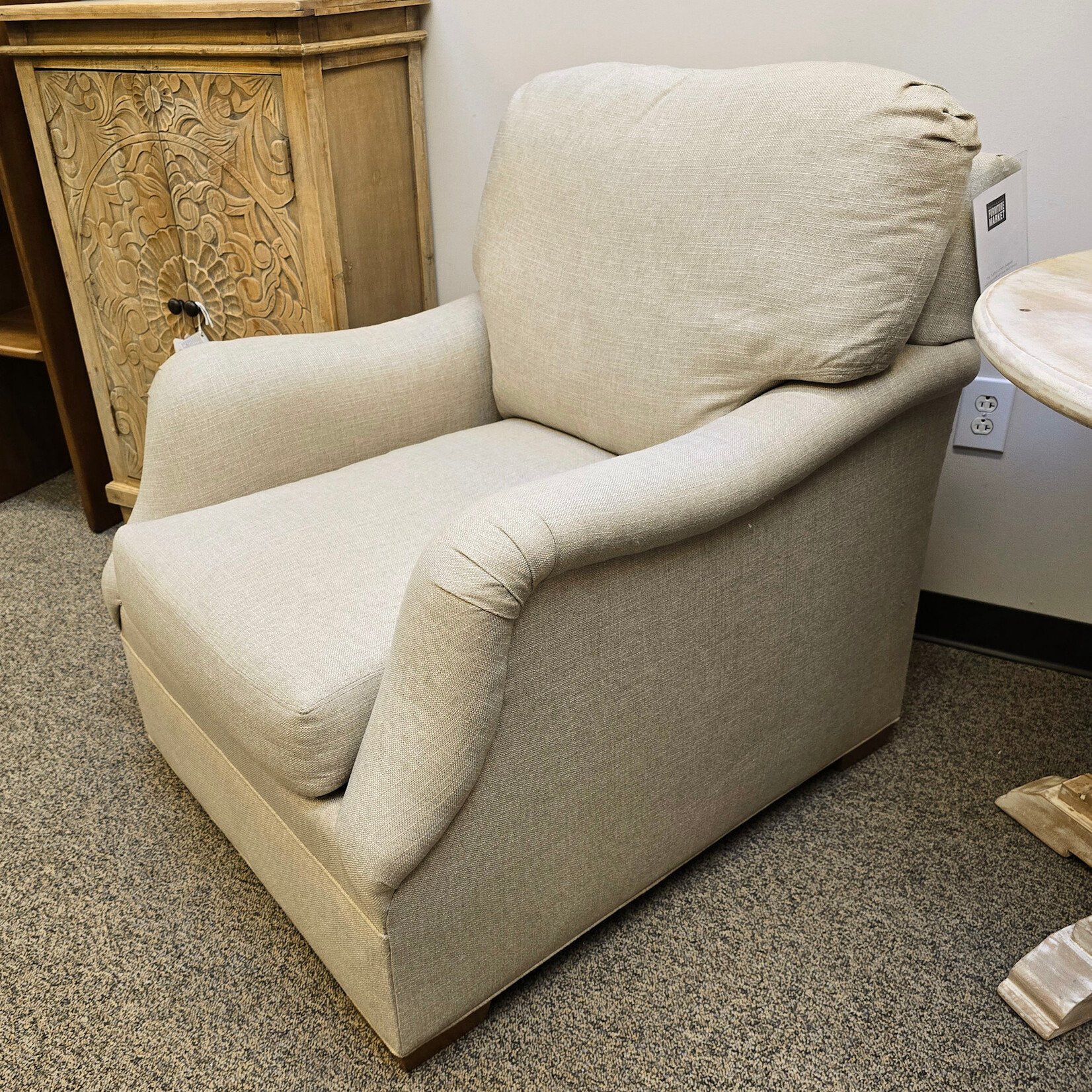 Sherrill - Turbo Linen Custom Made in NC, Chair, 39 x 41 x 24