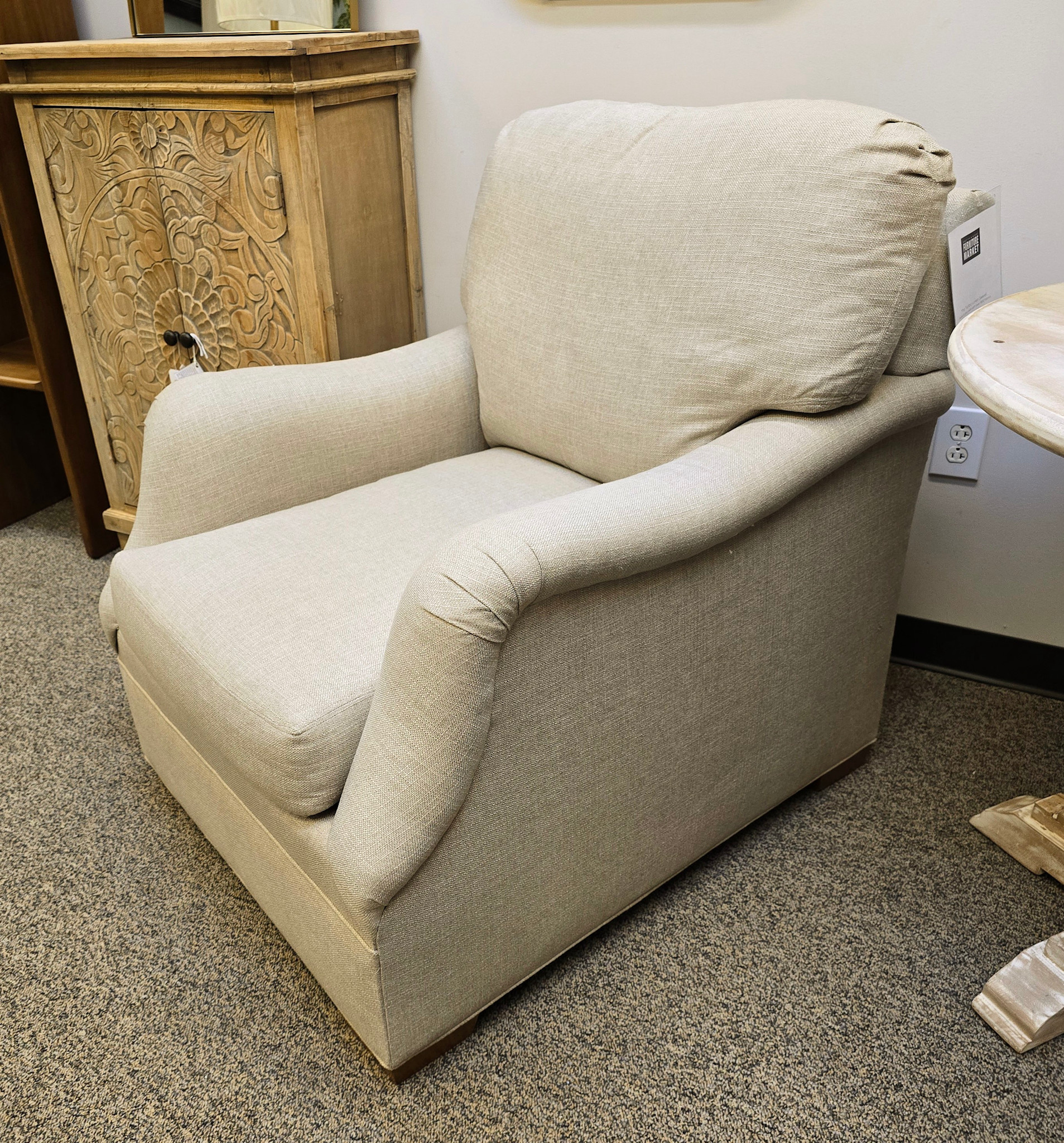 Sherrill - Turbo Linen Custom Made in NC, Chair, 39 x 41 x 24 Furniture Available for Delivery or Pick Up