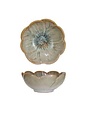 Stoneware Flower Shaped Bowl, 5"x 2"