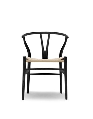 Classic Wishbone Dining Chair - Black,  21 x 21 x 31 Furniture Available for  Delivery or Pick Up
