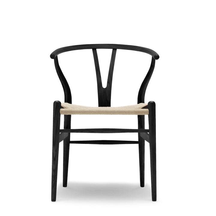 Classic Wishbone Dining Chair - Black,  21 x 21 x 31 Furniture Available for  Delivery or Pick Up
