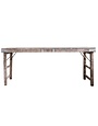 Reclaimed Wood Folding Table w/ Tin Patches, Available for local pick up