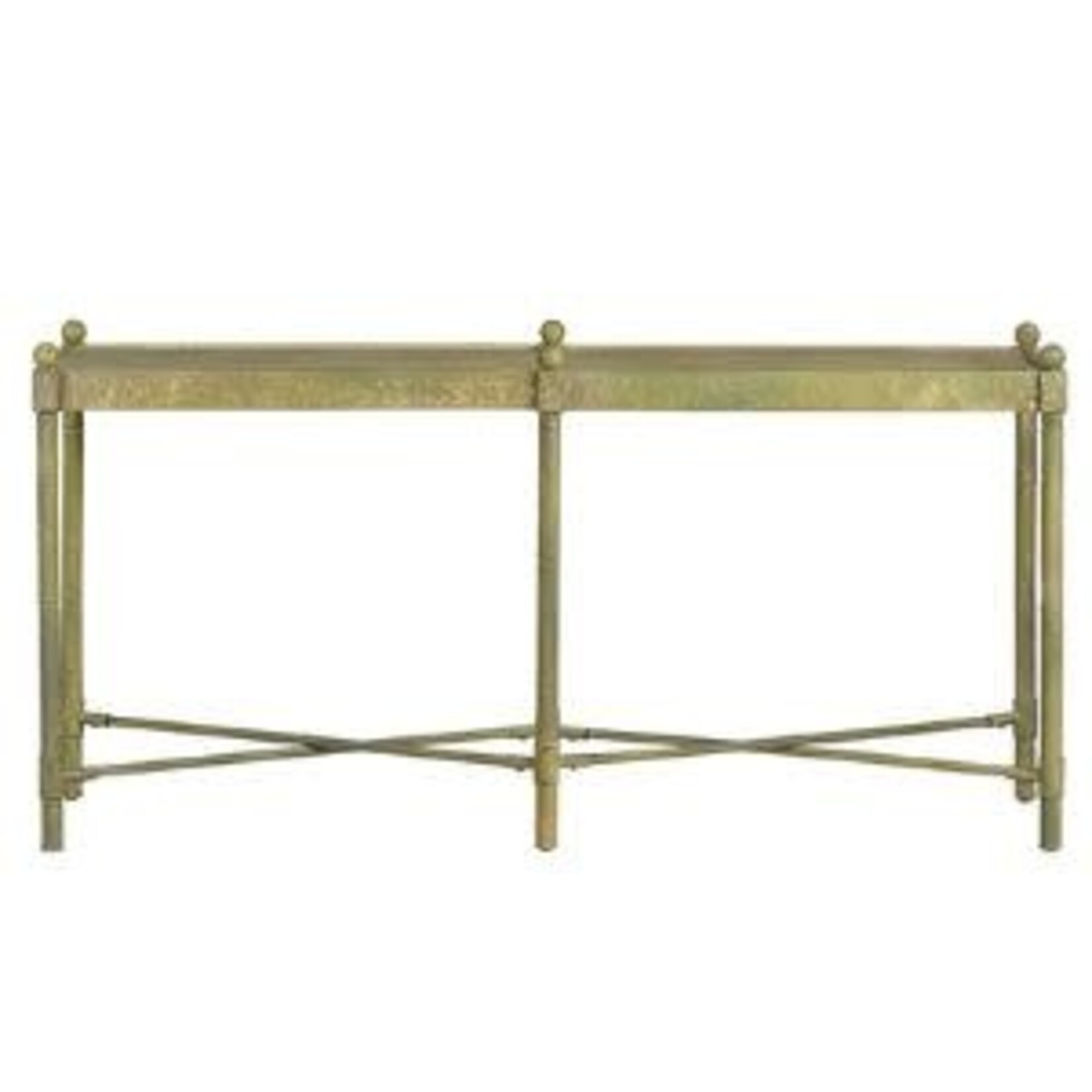 Faux Bamboo Table, 60.5 x 15 x 30.5