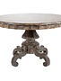 Grace Round Dining Table, Grey Black, 51 x 30 x 51 Furniture Available for  Delivery or Pick Up