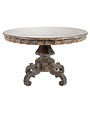 Grace Round Dining Table, Grey Black, 51 x 30 x 51 Furniture Available for  Delivery or Pick Up