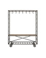 Metal Cart & Bench w/ Hooks, 62"x 15"x 78" Available for special order