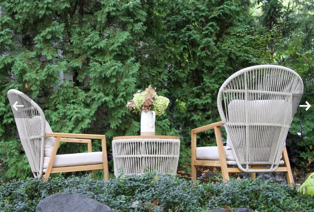 Wicker Patio Chair, Set of Two, 36 X 33 X 44, Furniture Available for  Delivery or Pick Up