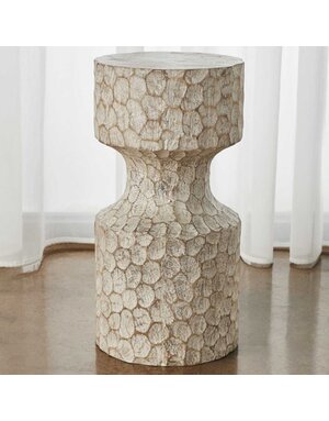 Whittled Accent Table, 11 x 22 Furniture Available for  Delivery or Pick Up